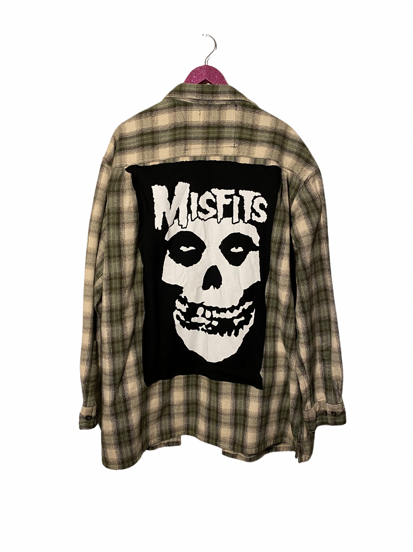 Misfits Green & Cream Classic Flannel