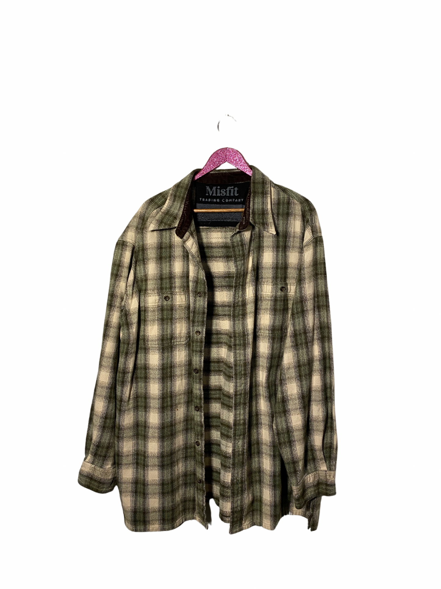 Misfits Green & Cream Classic Flannel